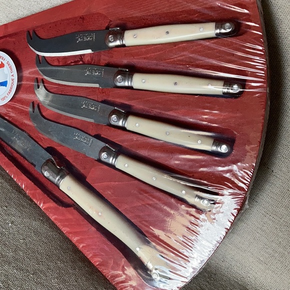 Vintage Jean Dubost Laguiole 5 piece cheese set - Picture 4 of 6